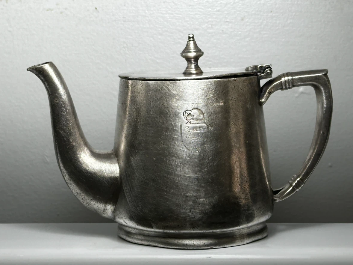 Vintage CPR Silver Plated 15oz Individual Teapot 925