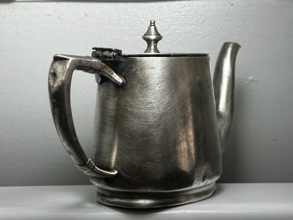 Vintage CPR Silver Plated 15oz Individual Teapot 925 - photo 5
