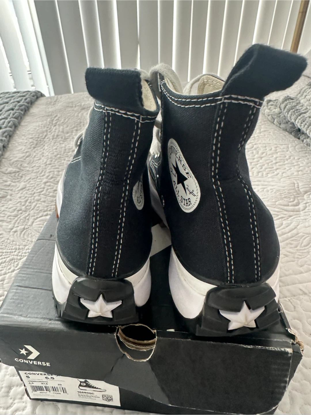 Converse Run Star Hike Hi Black/White/Gum - photo 3