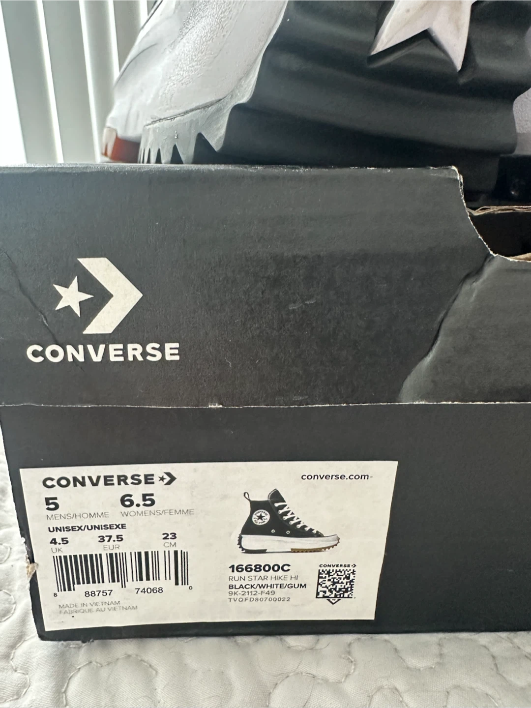 Converse Run Star Hike Hi Black/White/Gum - photo 4
