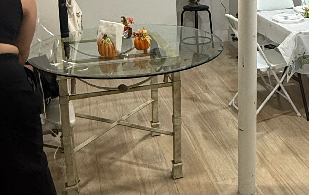 Glass Top Dining Table Set with 4 Chairs - photo 2