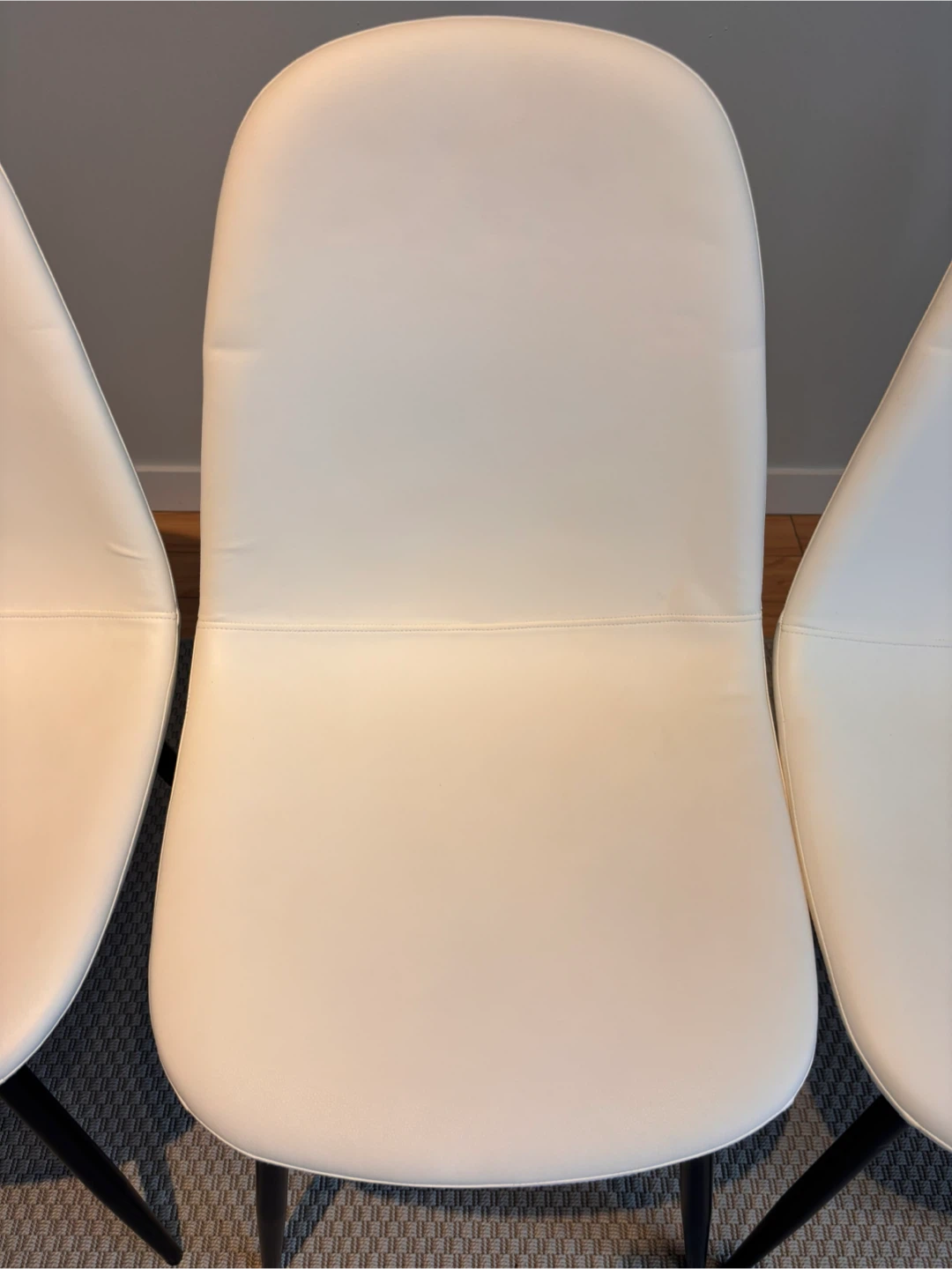 Set of 4 White Dining Chairs - photo 5