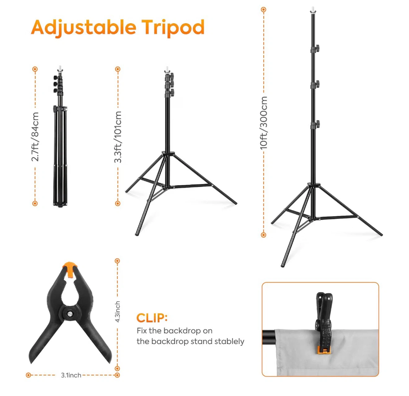 SEDGEWIN 10x10ft Backdrop Stand Kit - photo 4