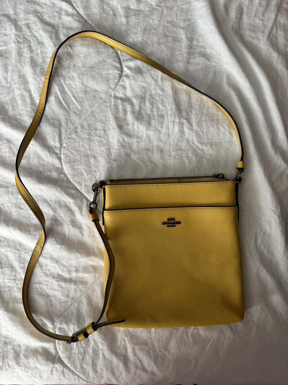 Coach yellow crossbody bag