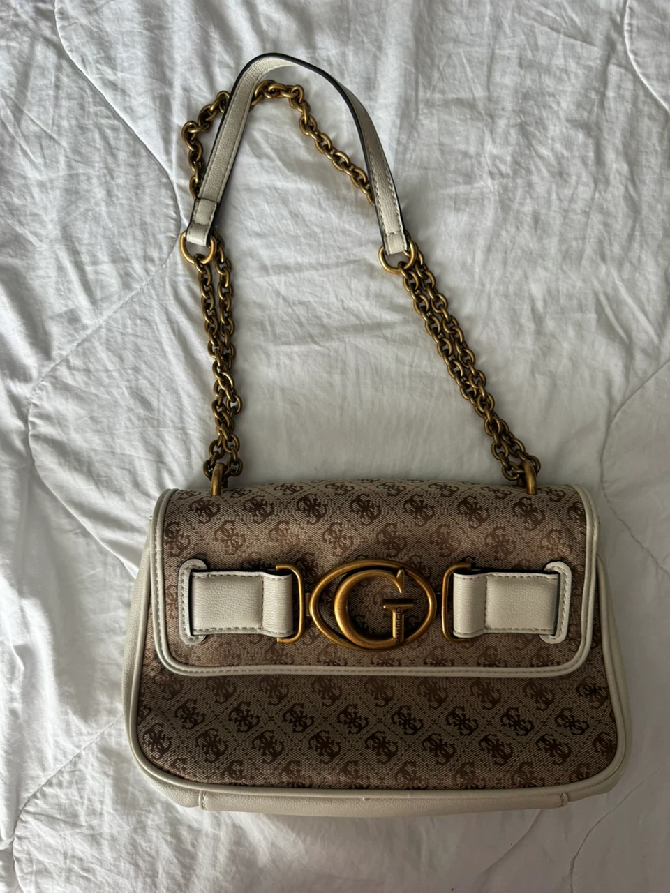 Guess Monogram Shoulder Bag