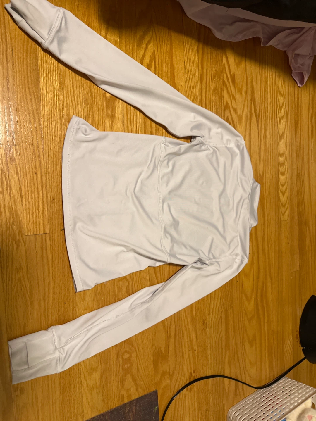 White Long Sleeve Athletic Jacket - photo 2