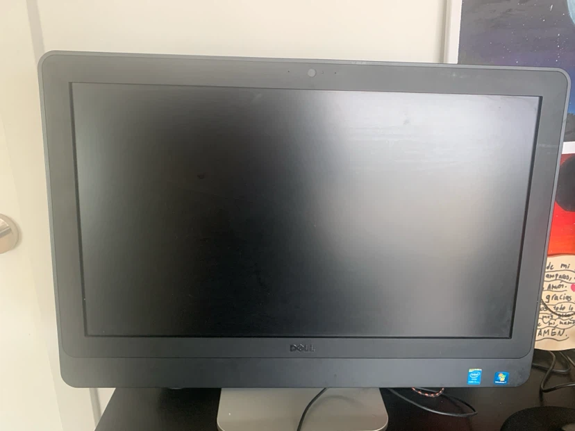 Dell computer with keyboard and sound bar - photo 2