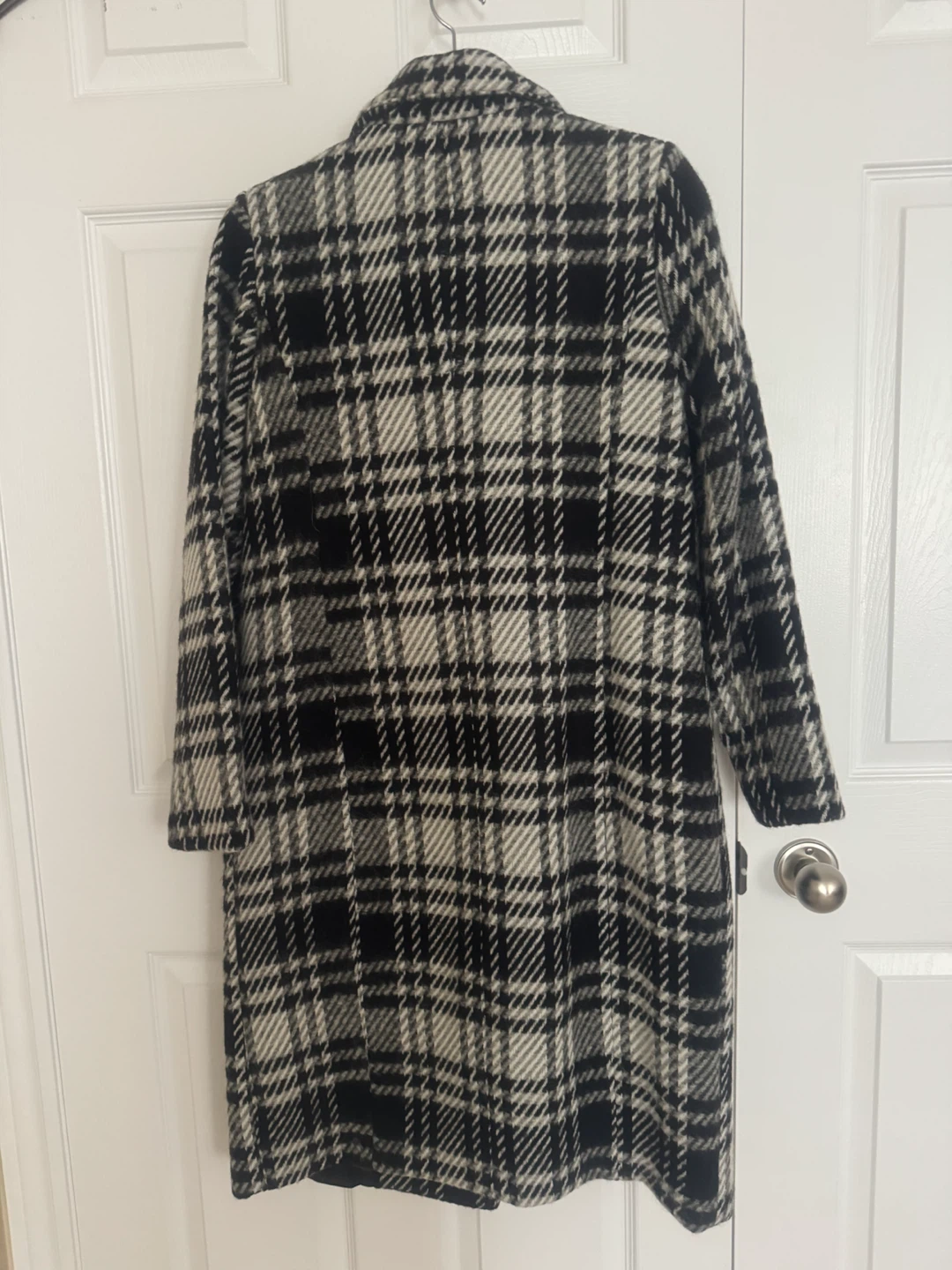Vero Moda Plaid Double-Breasted Wool Blend Coat - photo 2
