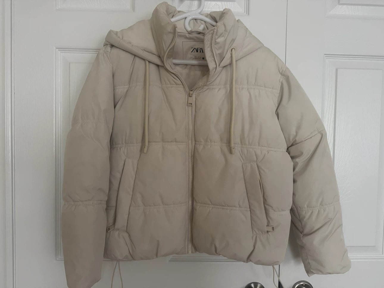 Zara Puffer Jacket - off white