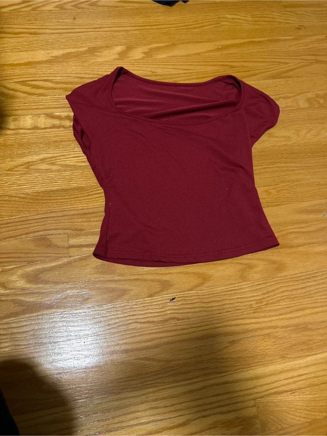 Maroon Cap Sleeve Top
