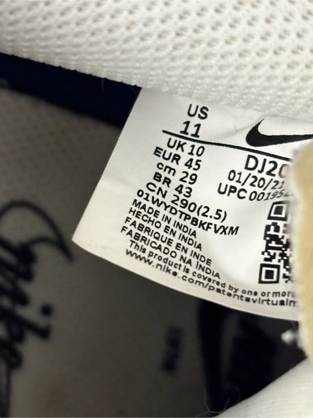 Nike Air Force 1 First Use Blue Sneakers Size 11 - photo 4