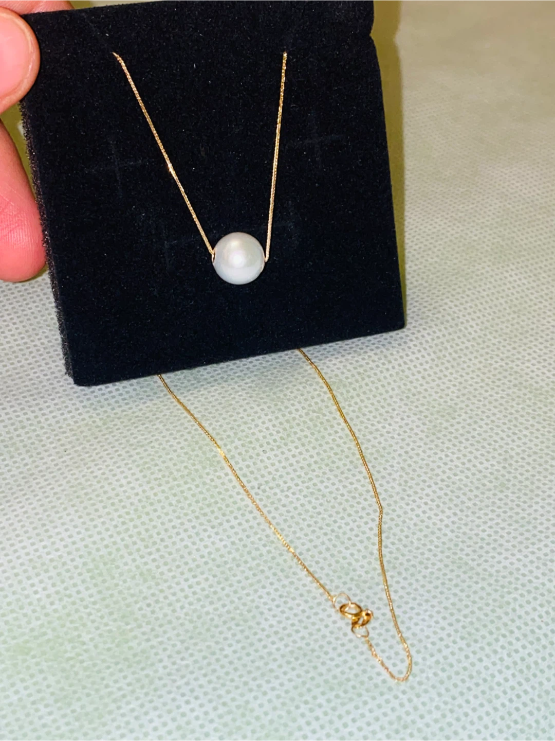 18K Gold Pearl Necklace - photo 3