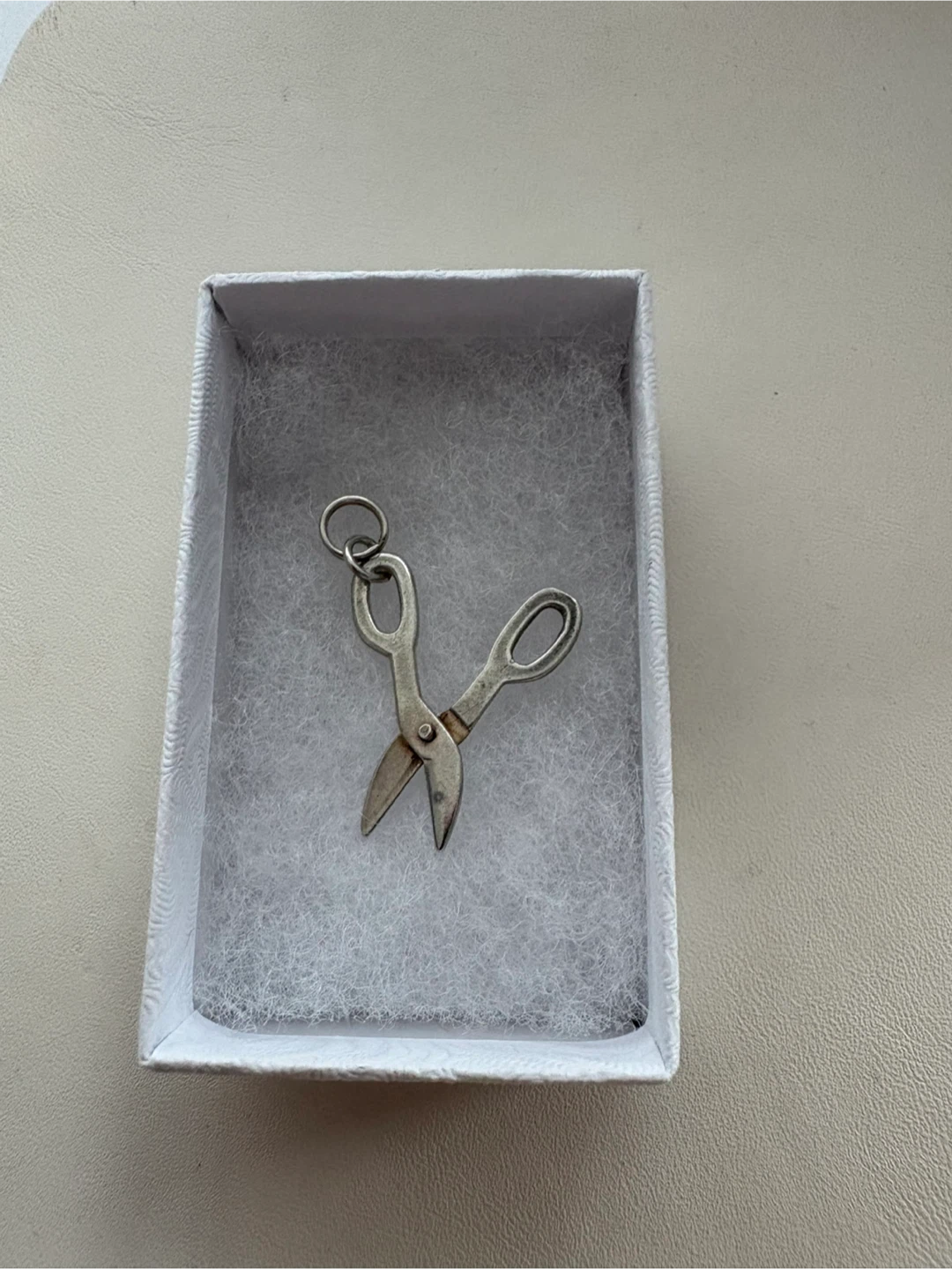Vintage Sterling Silver Scissors Charm - photo 3