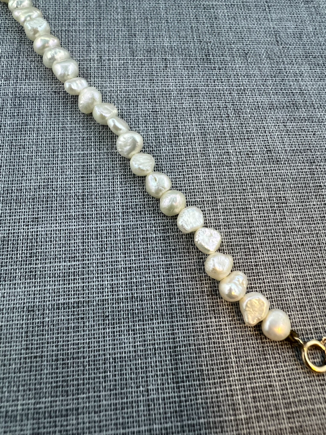 Vintage 10K Baroque Pearl Bracelet - photo 3