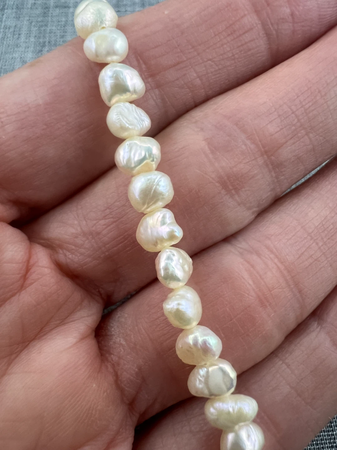 Vintage 10K Baroque Pearl Bracelet - photo 4