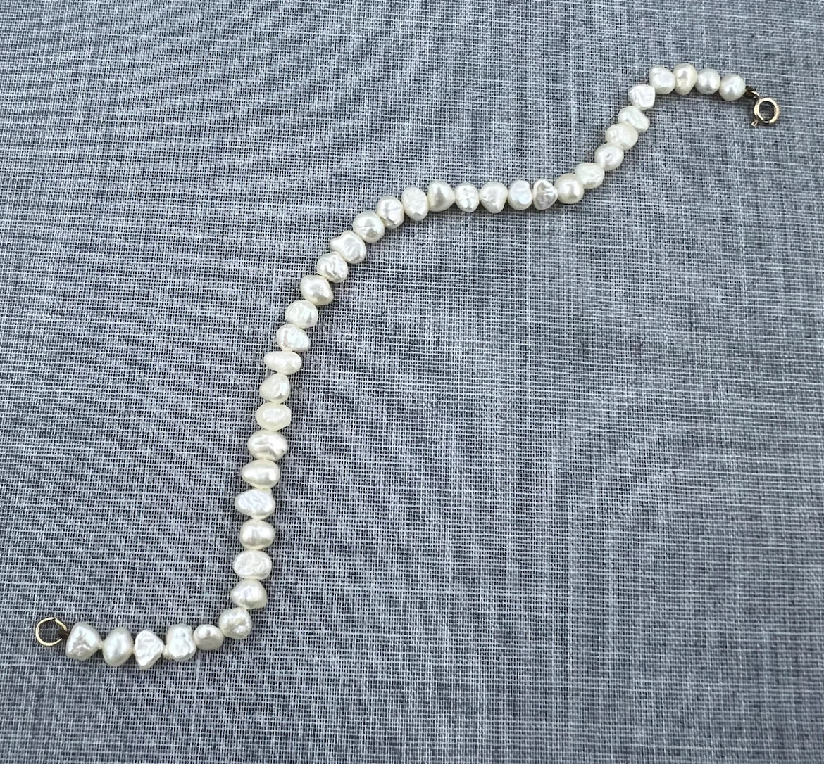 Vintage 10K Baroque Pearl Bracelet - photo 5