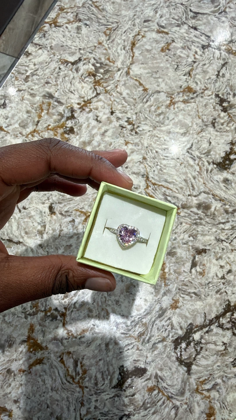 Pink Heart-Shaped Ring 💕 - photo 3