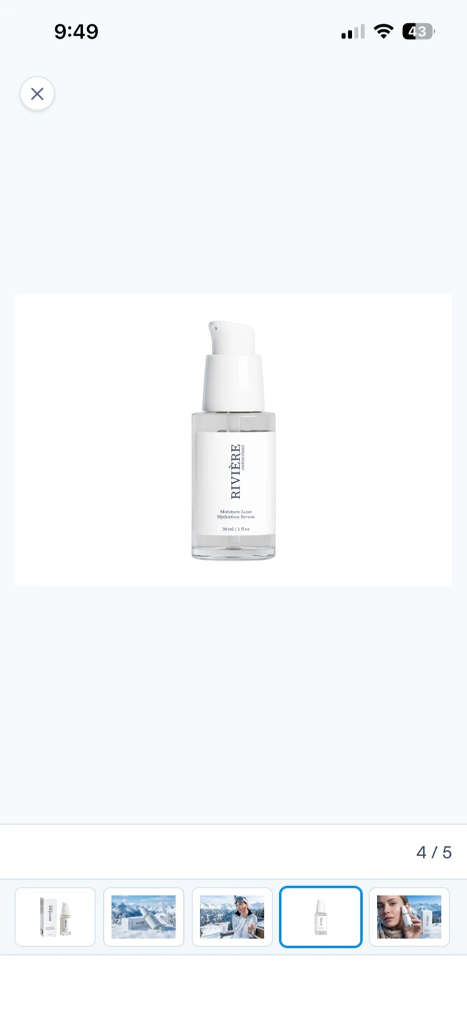 Brand New- Rivière Moisture Luxe Hydration Serum - photo 3