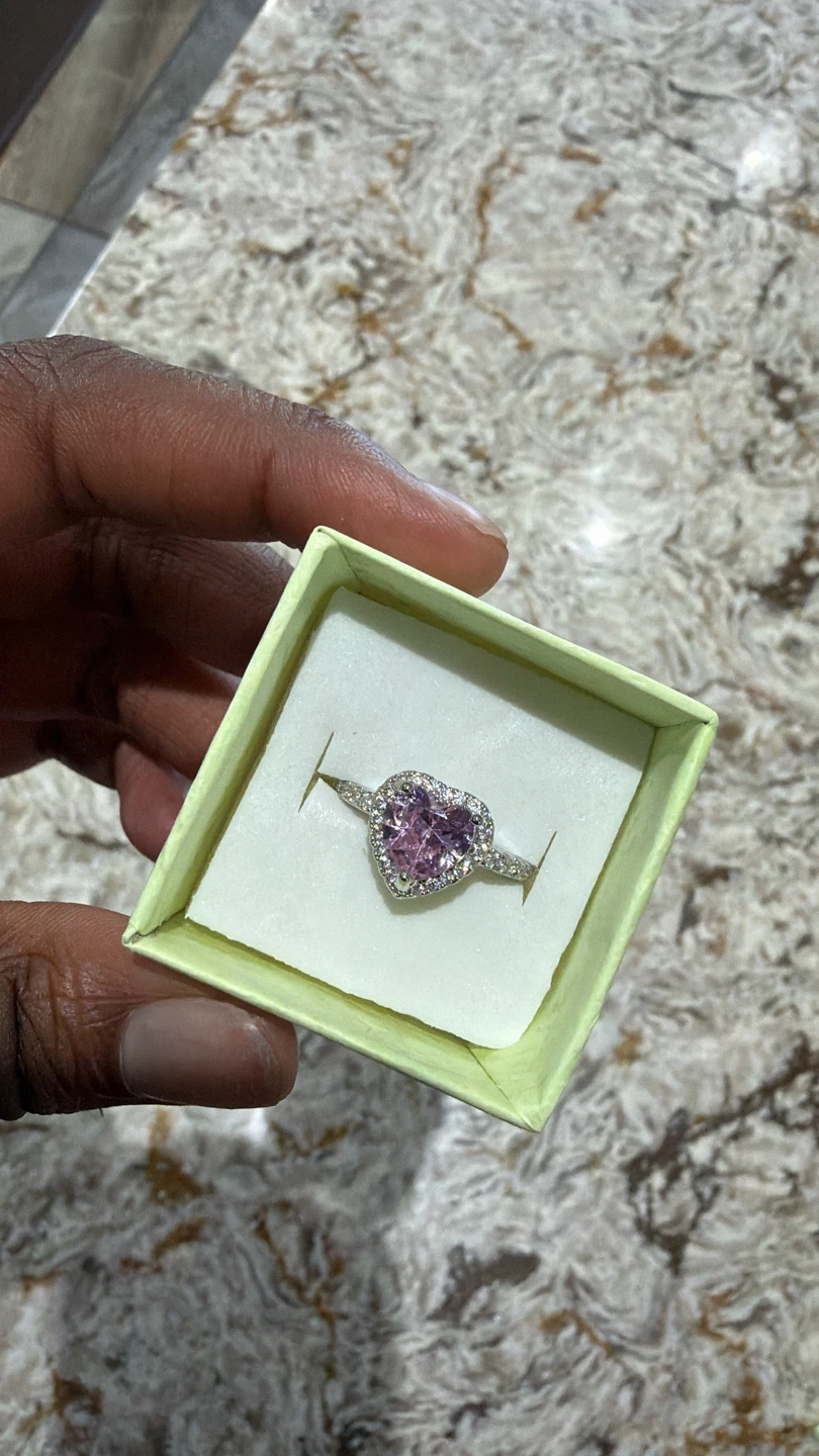 Bague en forme de cœur rose 🩷 - photo 3