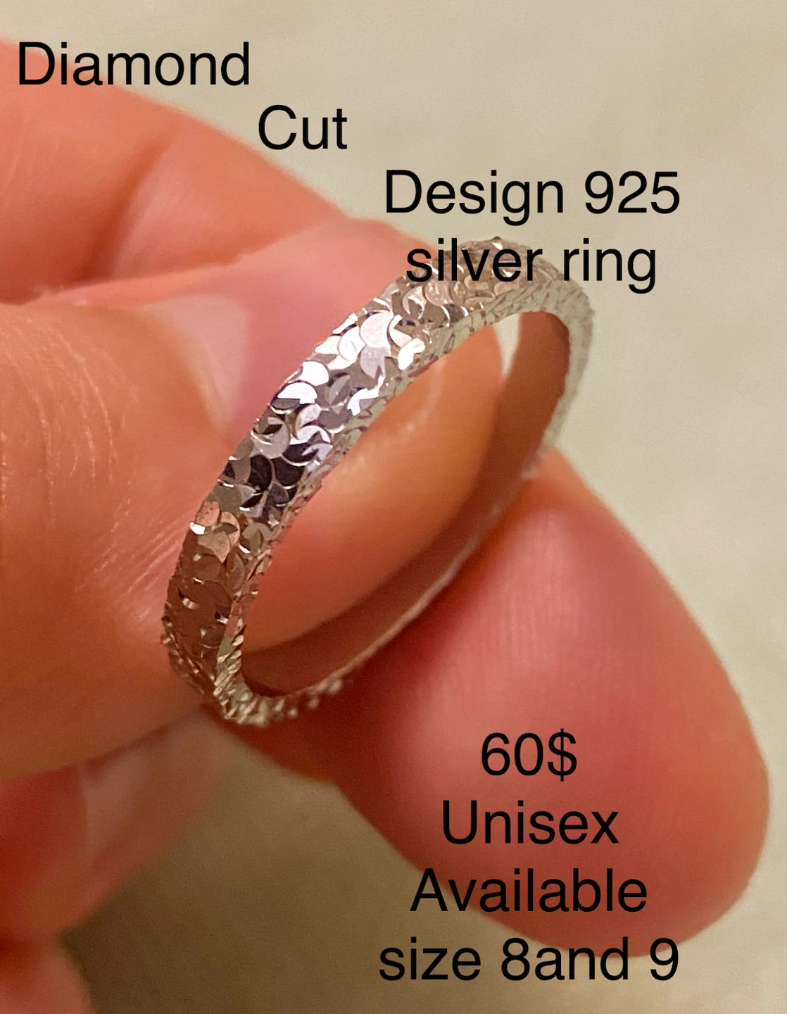 Diamond Cut 925 Silver Ring - photo 5