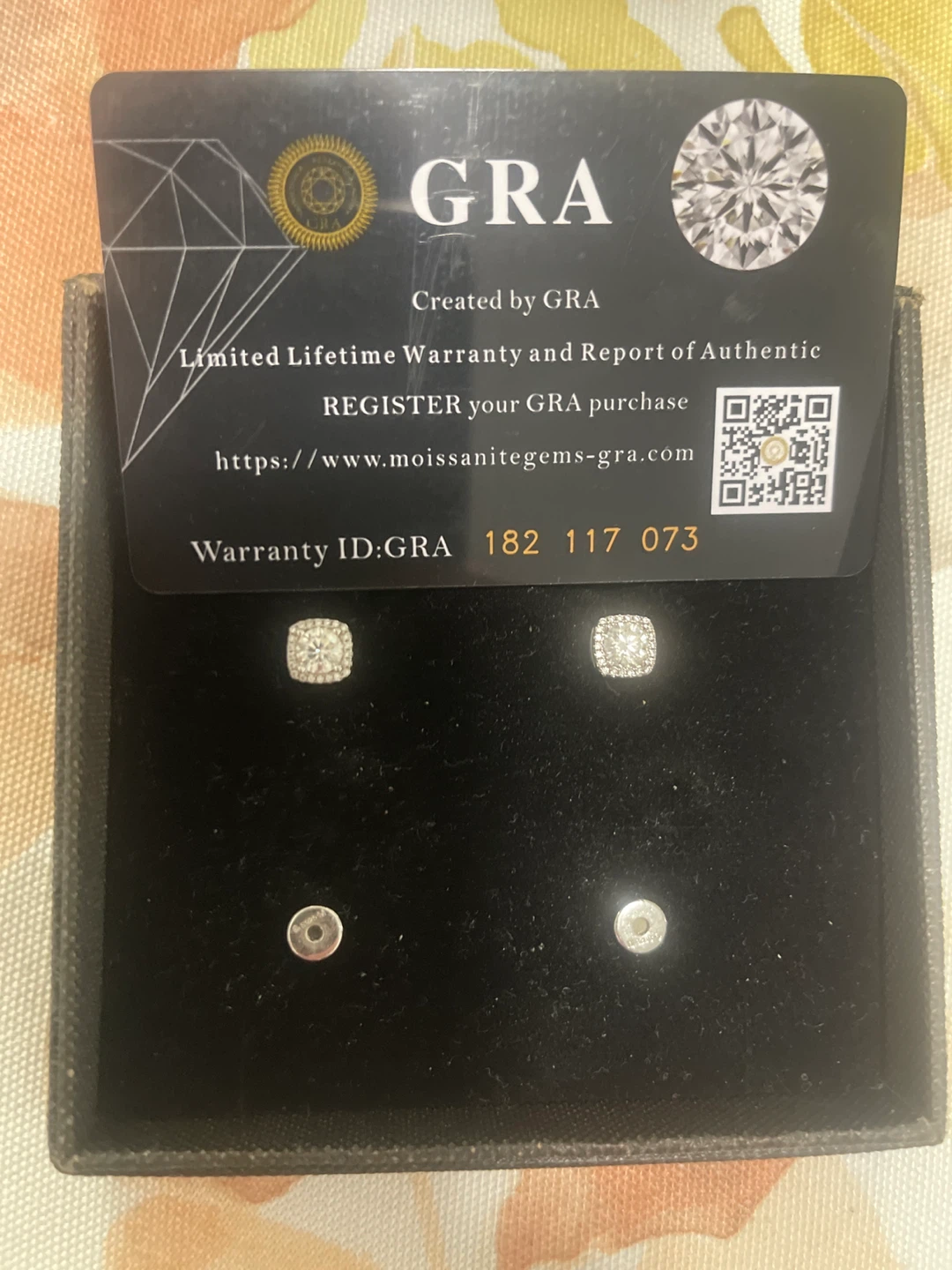 GRA Moissanite Stud Earrings