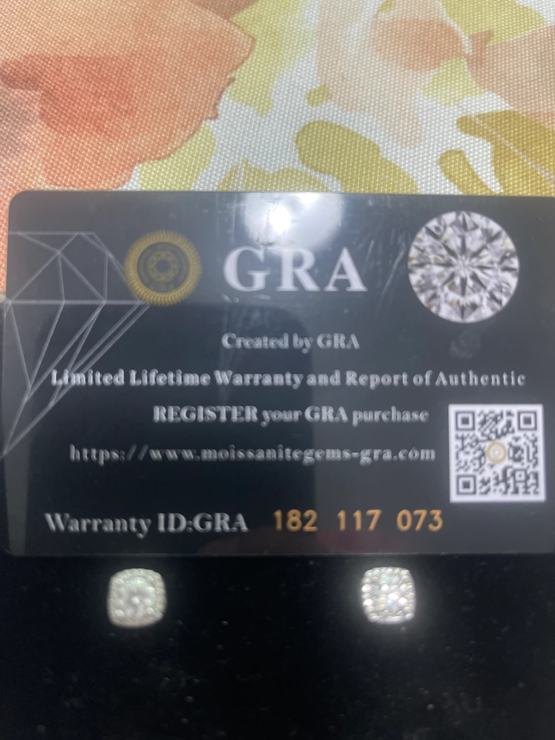 GRA Moissanite Stud Earrings - photo 2