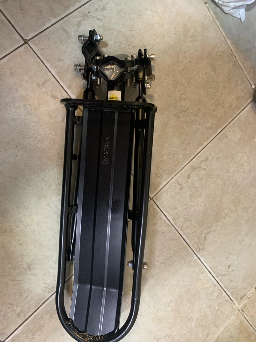 Black Bicycle Rear Rack - photo 3