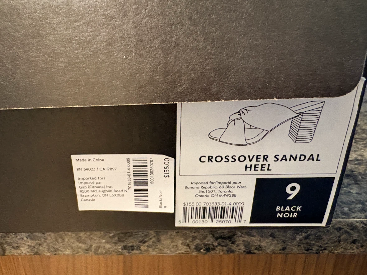 Banana Republic Crossover Sandal Heel Size 9 - photo 2
