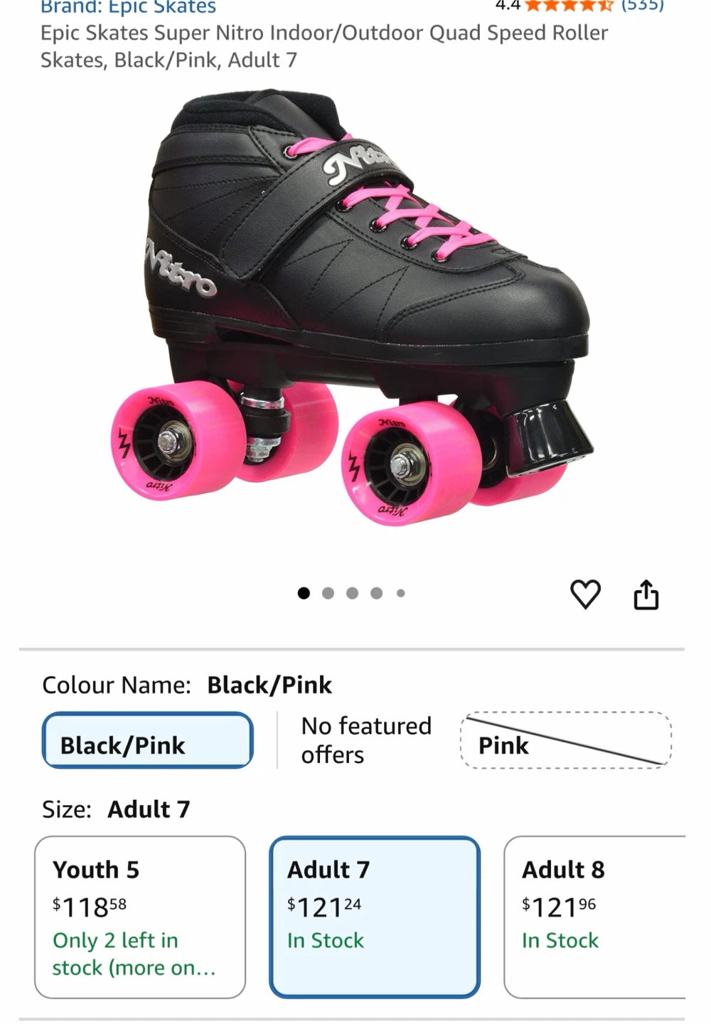 Epic Skates Super Nitro Roller Skates