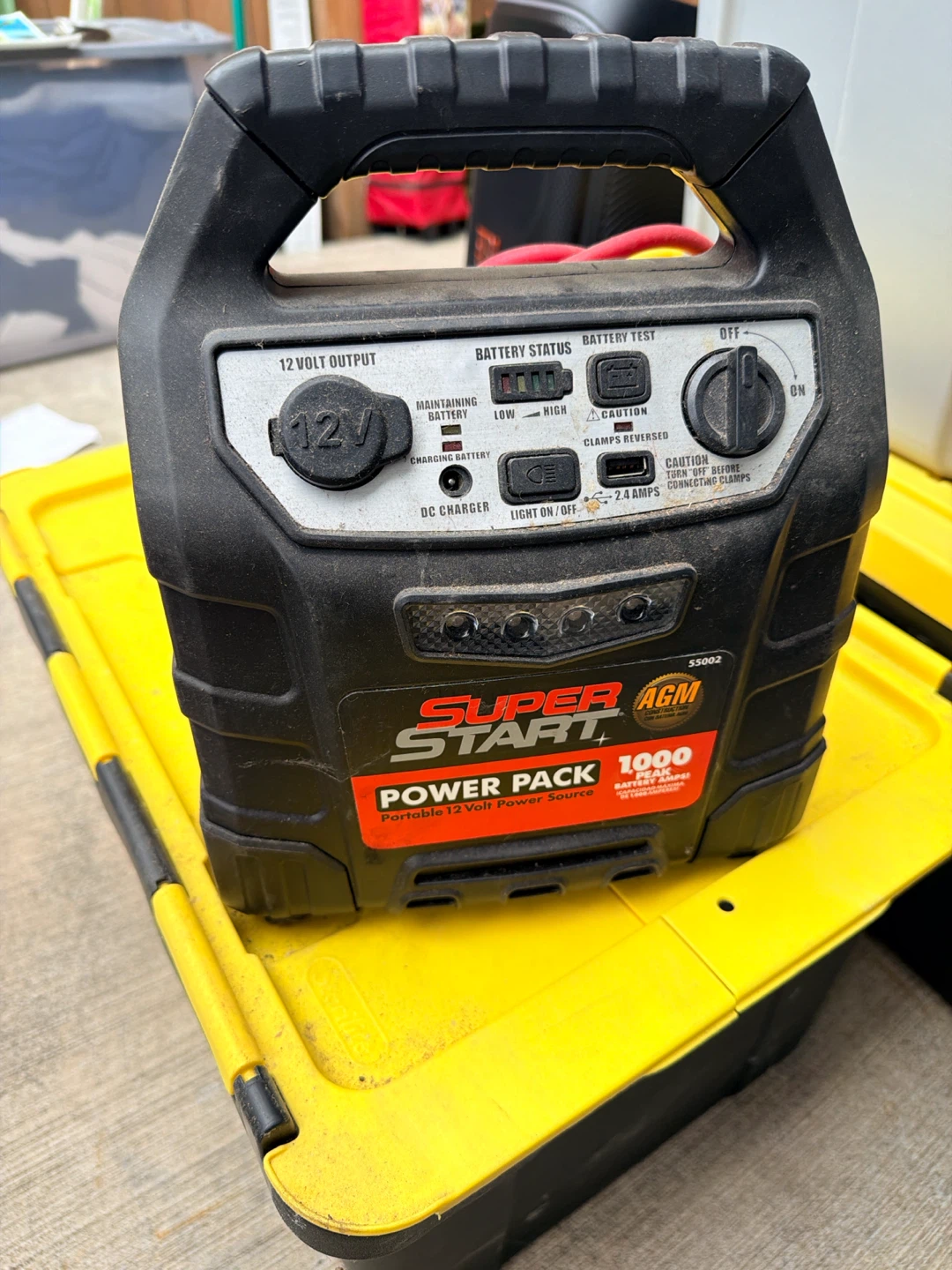 Super Start Power Pack Portable 12 Volt Jump Starter