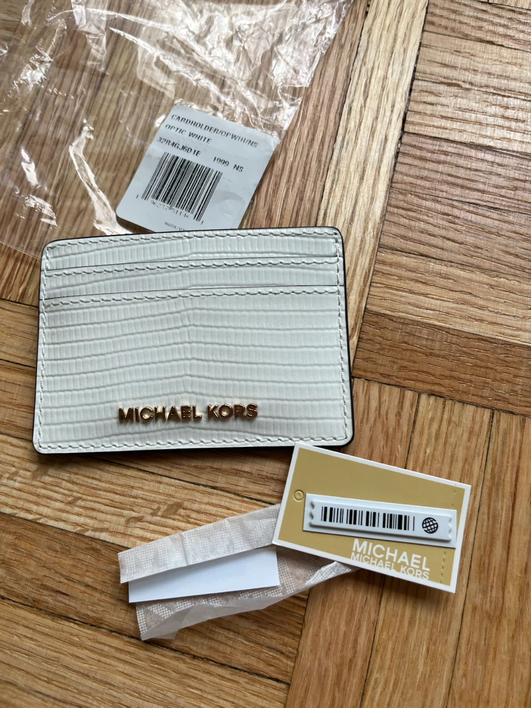 Michael Kors Jet Set Leather Card Holder - New