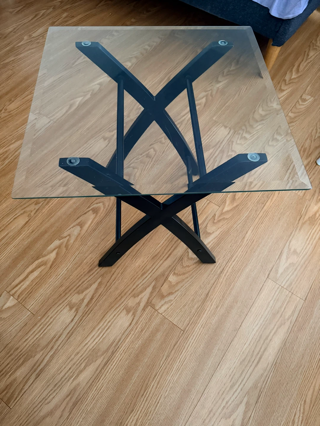 Glass Top Side Table