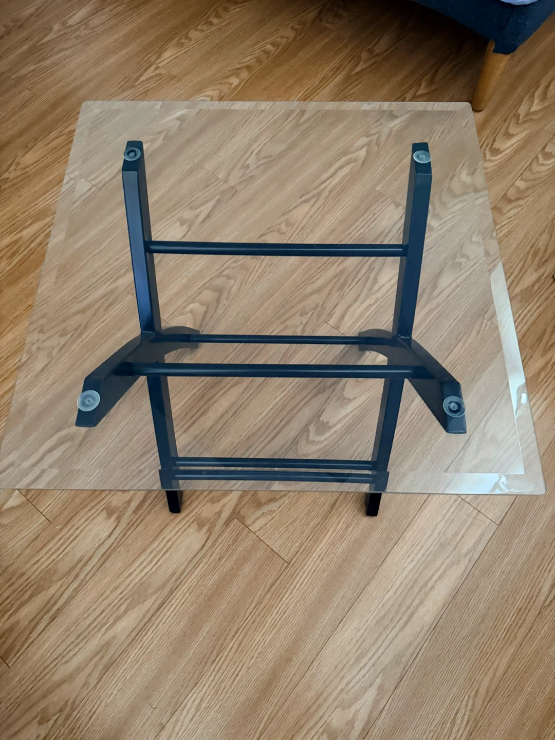 Glass Top Side Table - photo 3
