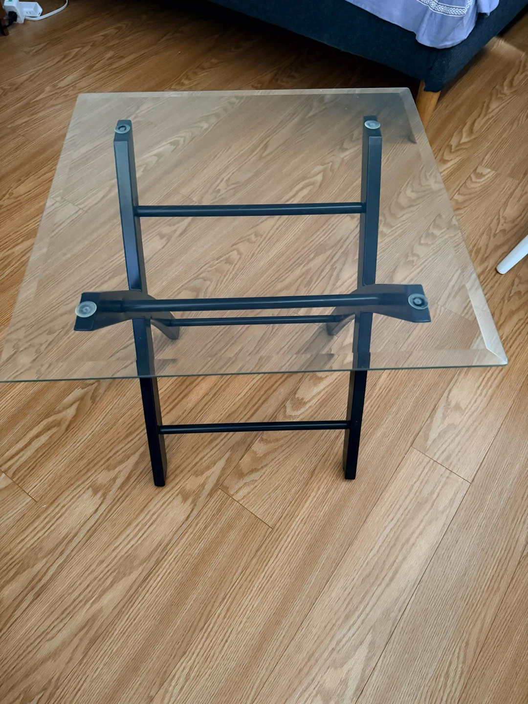 Glass Top Side Table - photo 4