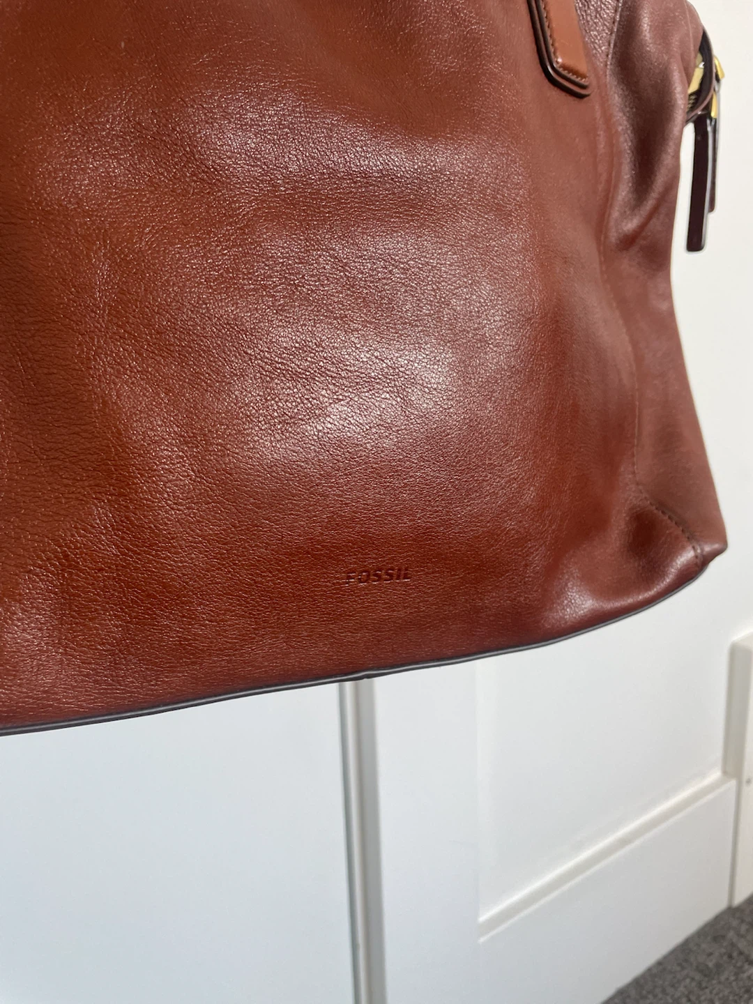 Fossil Brown Leather Tote Bag - photo 4