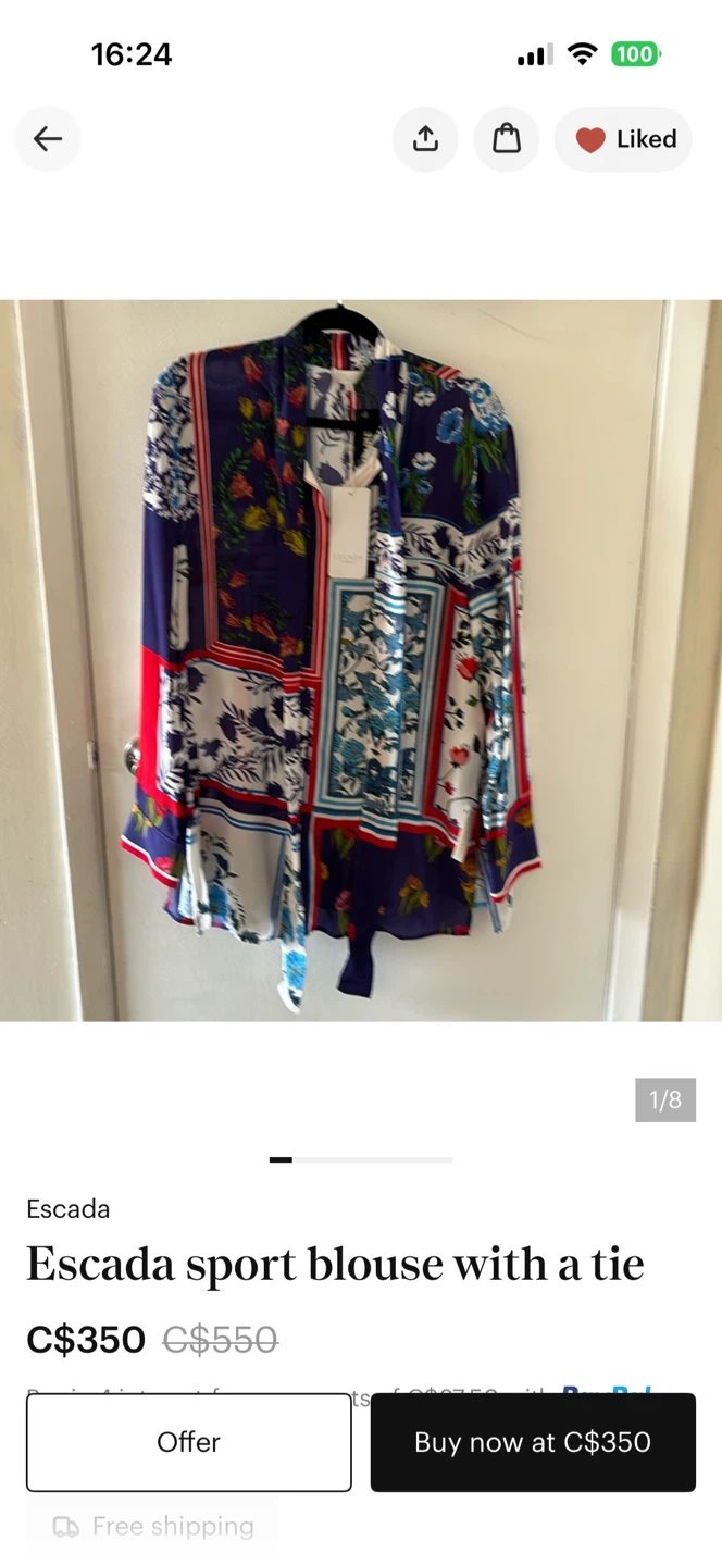 Escada Sport Blouse with Tie - photo 2