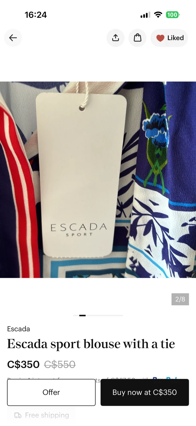 Escada Sport Blouse with Tie - photo 5