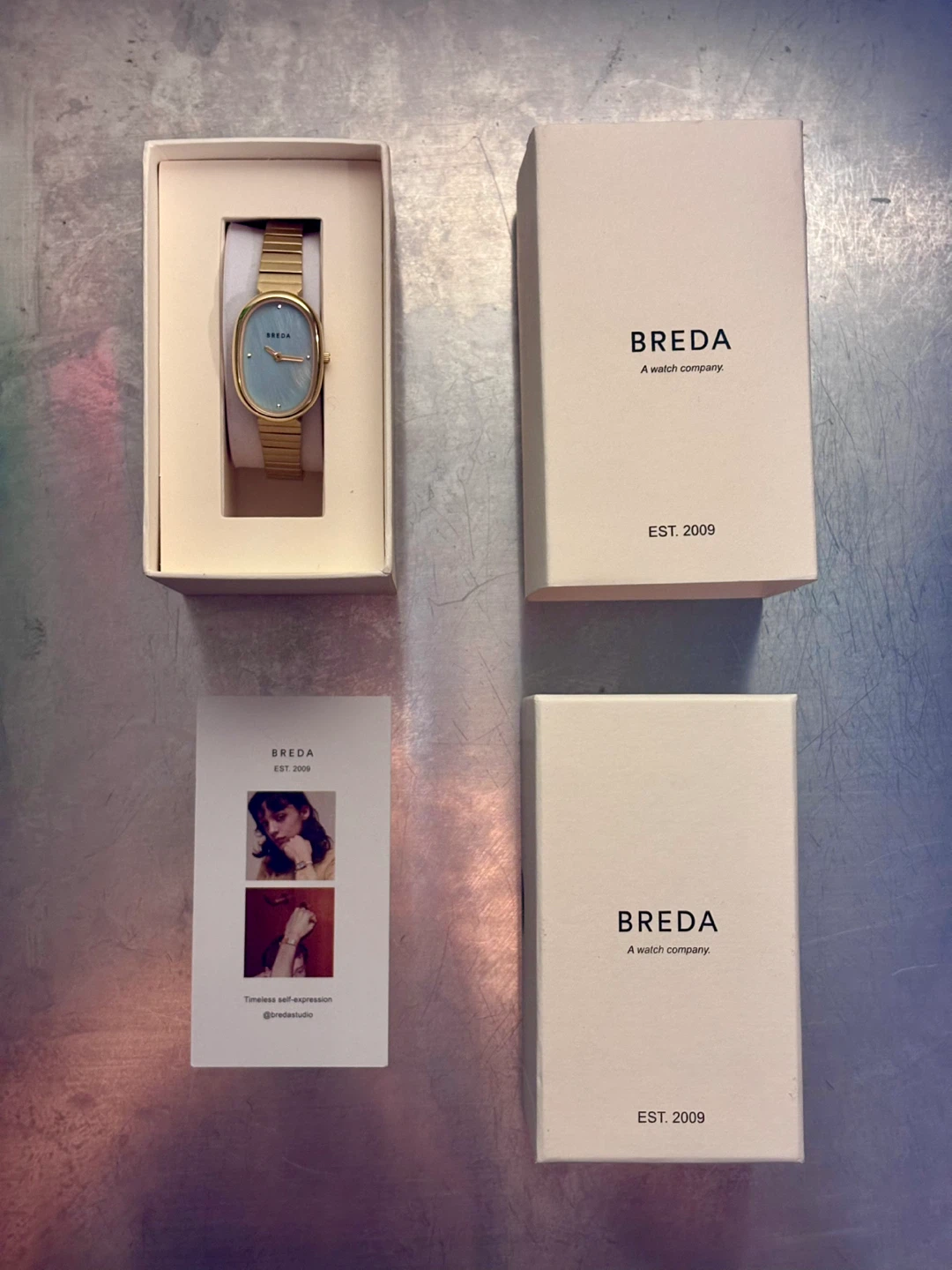 Breda Jane Watch Gold with Blue Dial - photo 2