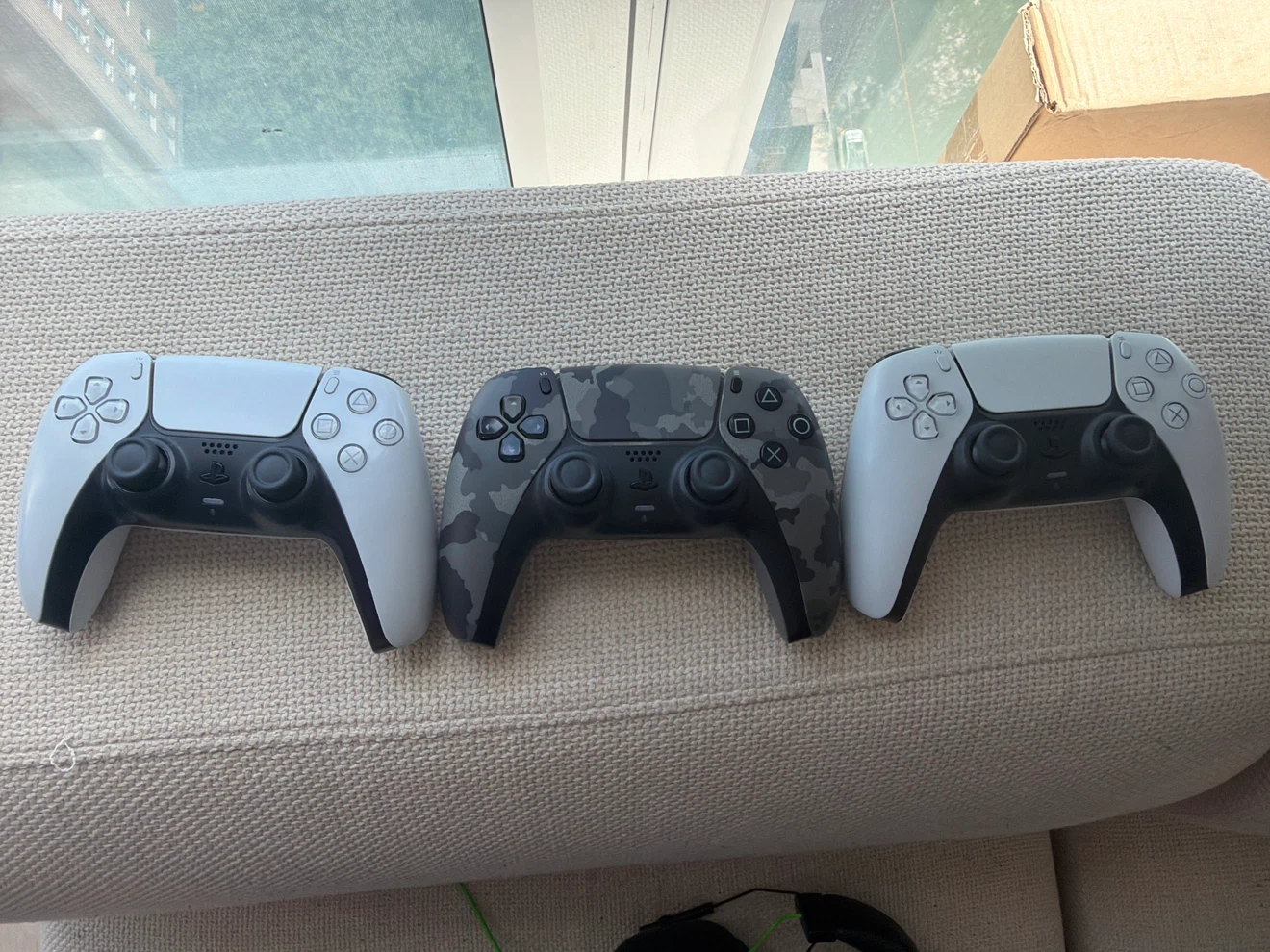 Three PlayStation 5 DualSense Controllers Stick Drift