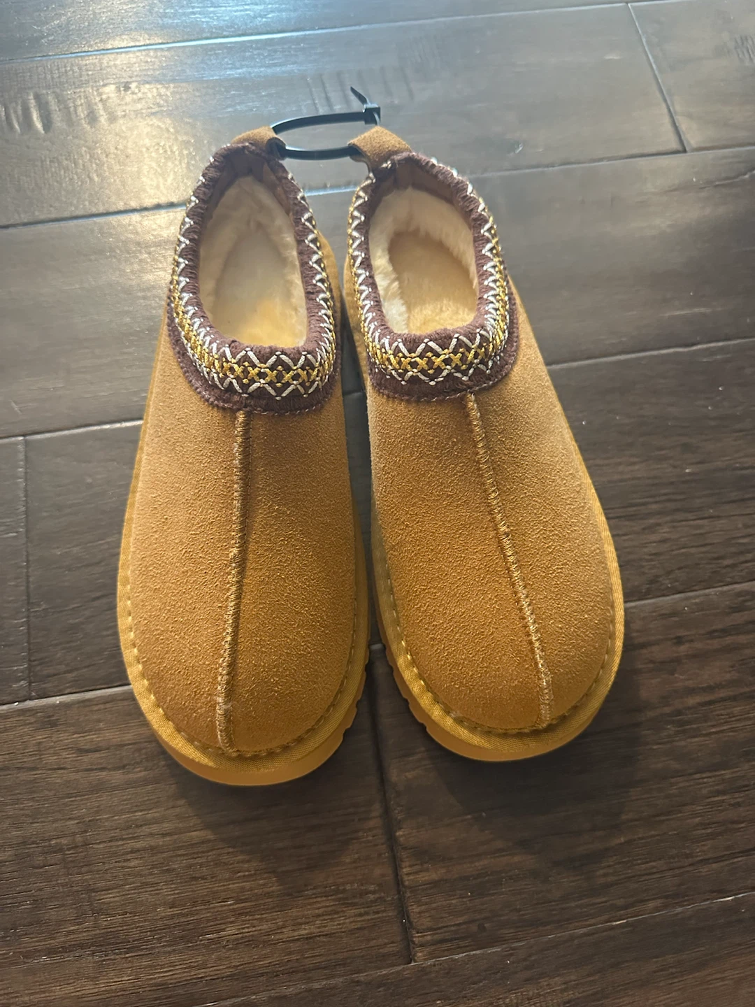 New Comfortable Brown Suede Slippers - Size 38