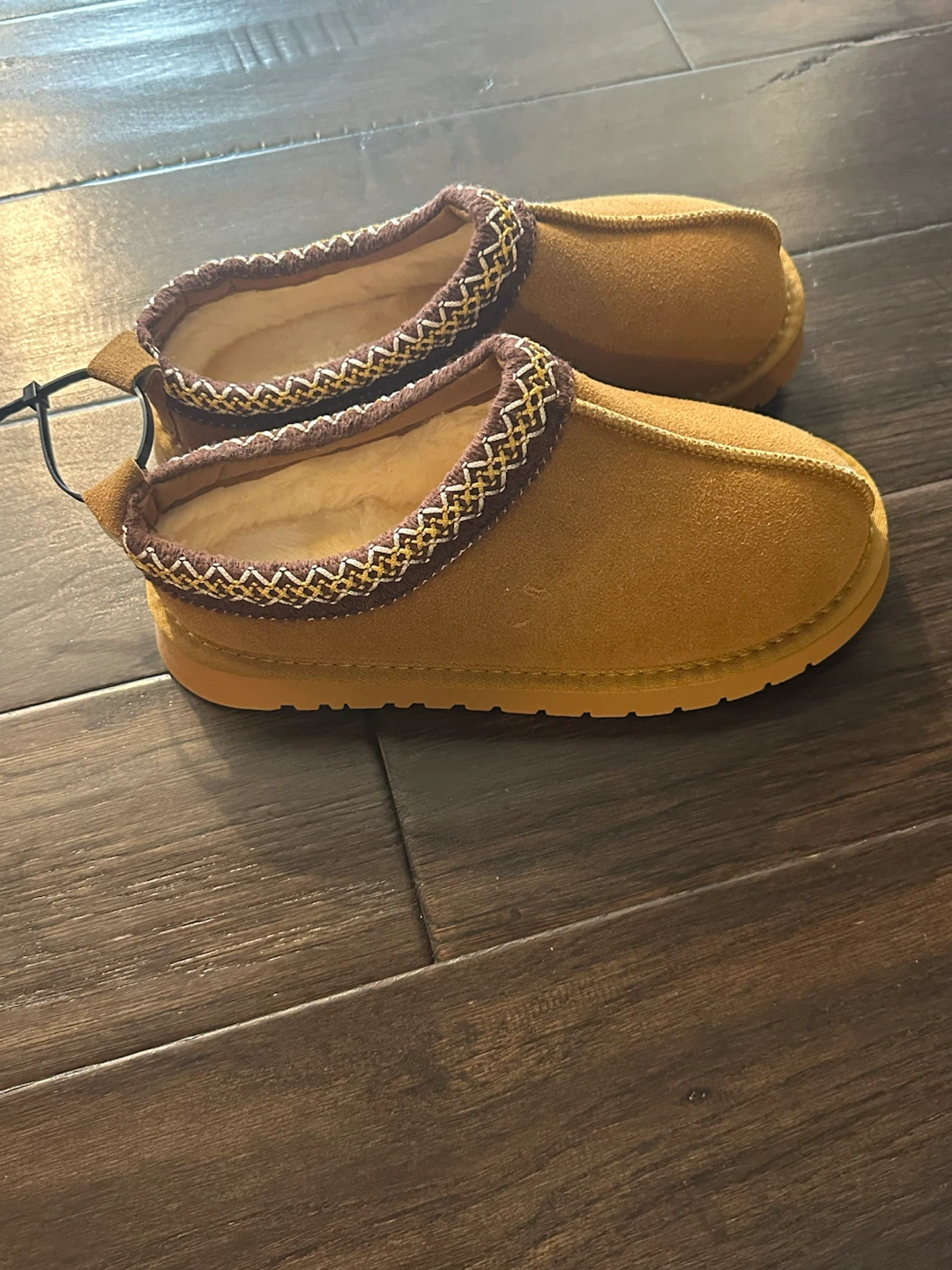 New Comfortable Brown Suede Slippers - Size 38 - photo 2