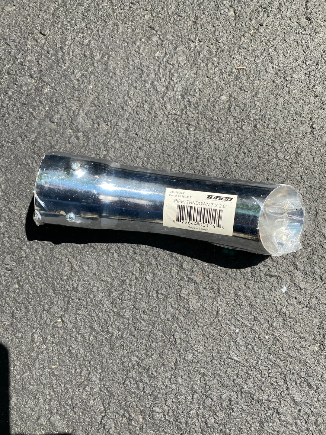 CHROME METAL EXHAUST TIP - photo 2