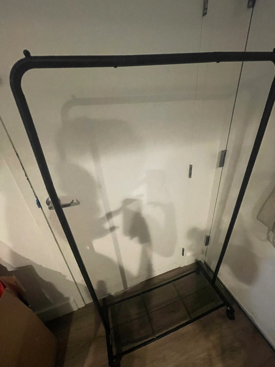 Black Metal Clothing Garment Rack
