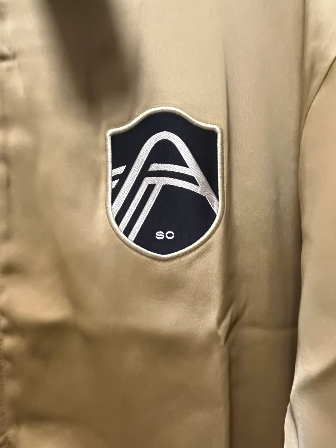 Adidas Originals Satin Track Jacket Gold - photo 4