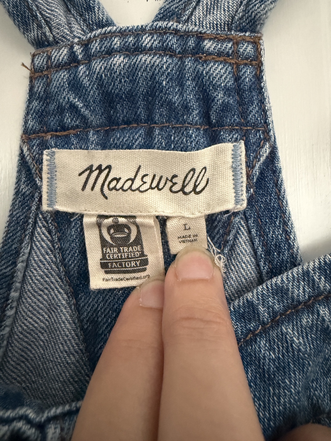 Madewell Denim Overalls Size Large - photo 2