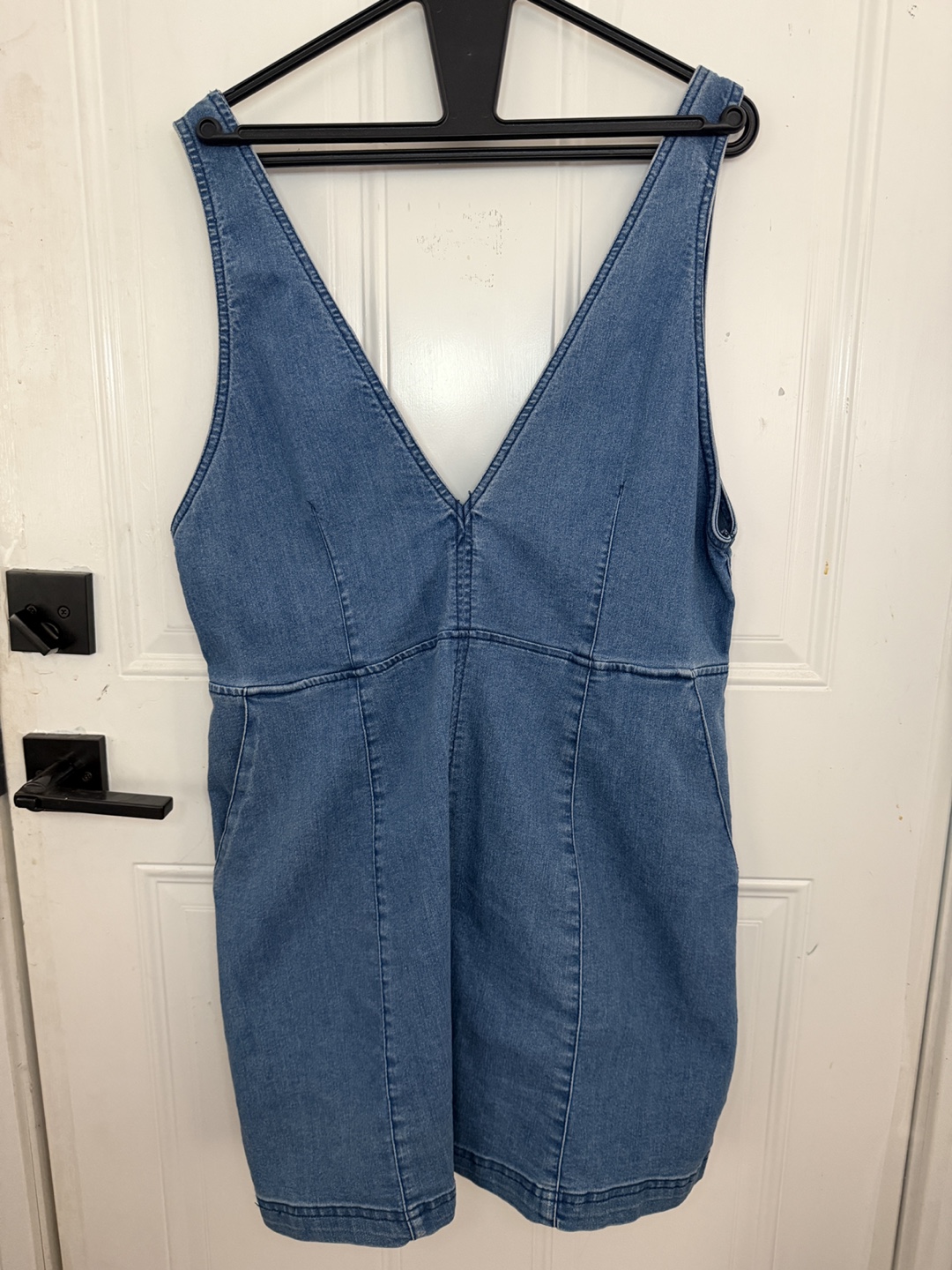 H&M DIVIDED Denim Pinafore Dress
