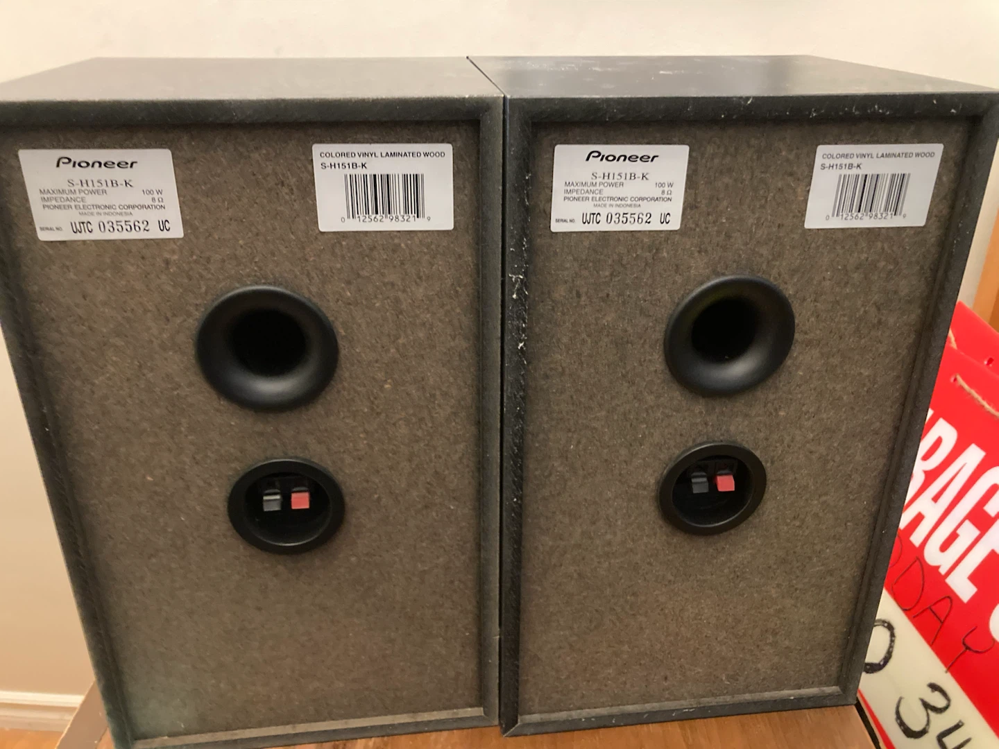 Pioneer S-H151B-K Bookshelf Speakers - photo 2