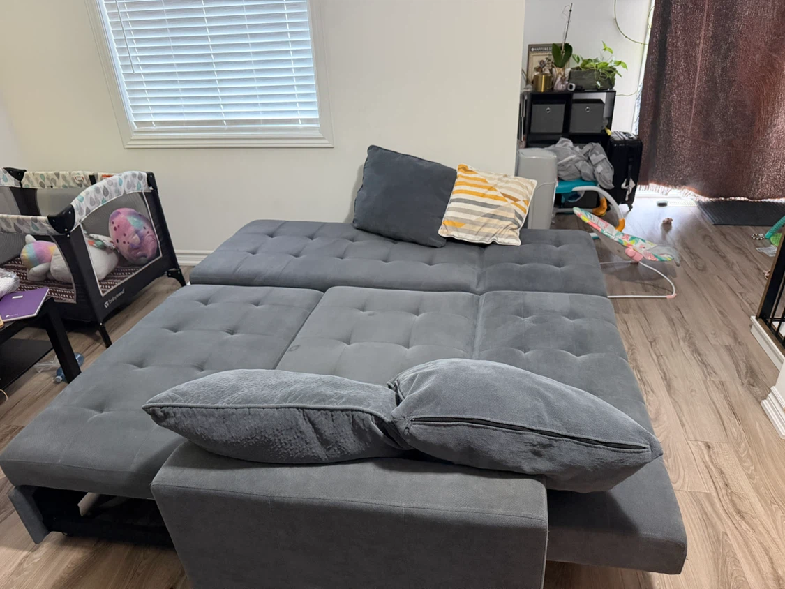 Grey Sectional Sofa with Storage - photo 4
