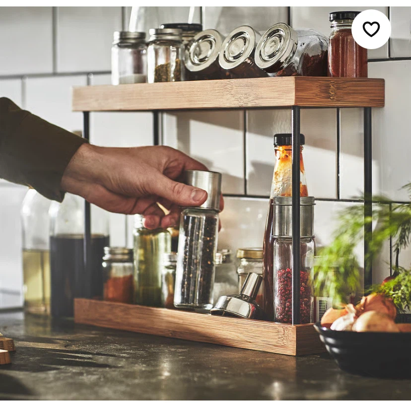 IKEA NÅLBLECKA Kitchen Countertop Organizer - Metal/Bamboo - photo 2