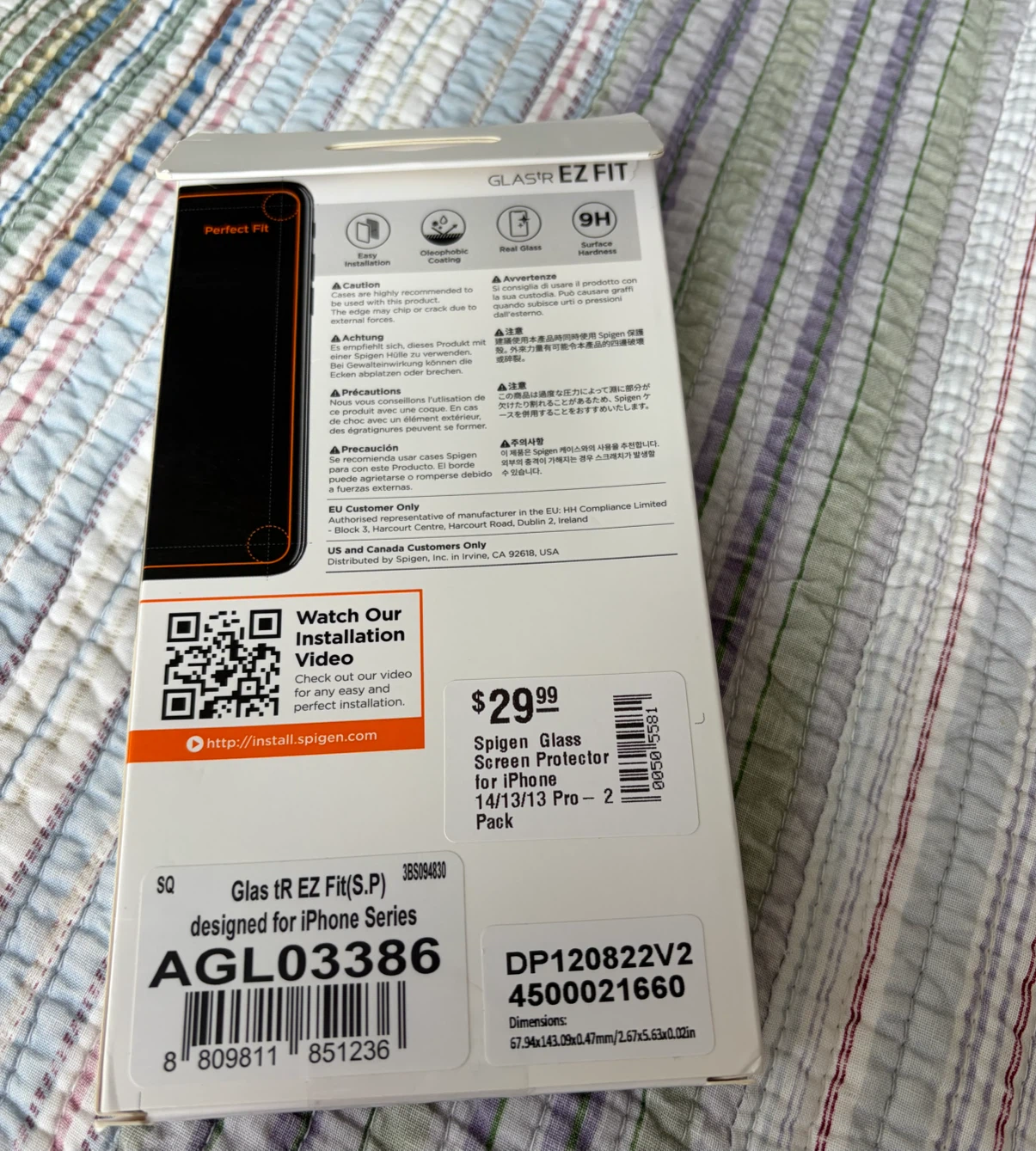 Spigen Glas.tR EZ Fit Screen Protector for iPhone 14/13/13 Pro - photo 2